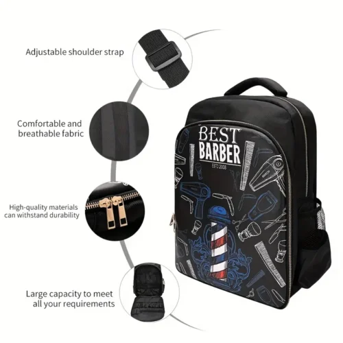 MOCHILA PARA BARBERO - BEST BARBER - Imagen 6