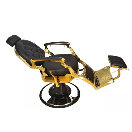 SILLÓN DE BARBERIA - EMPERADOR DORADO - Imagen 3