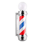 POLE DE BARBERÍA CLÁSICO CON ESFERA