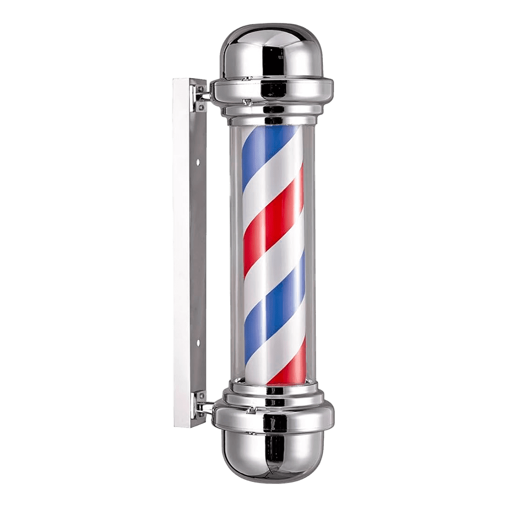 Pole Barbería Clásico Sin Esfera POLE DE BARBERÍA CLÁSICO - ICONO PARA BARBERÍAS - Imagen 1