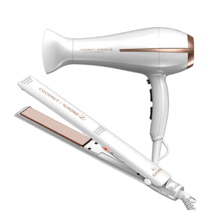 PACK GAMA COCONUT & ALMOND: PLANCHA ELEGANCE + SECADOR BORA