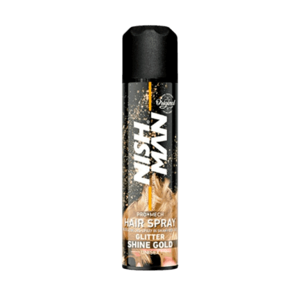 TINTE HAIR SPRAY GLITTER GOLD 150ML - NISHMAN